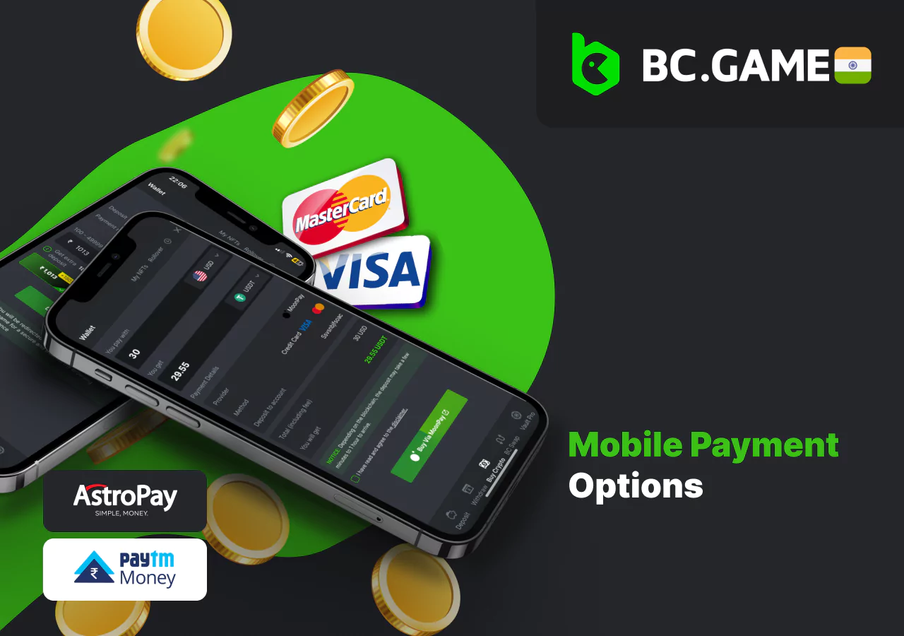 Available methods of making payments on the bookmaker's platform